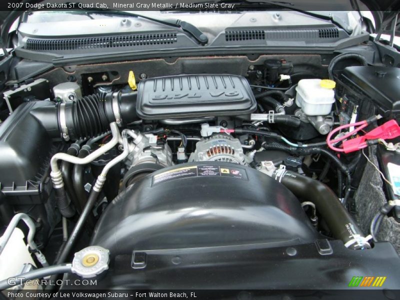 Mineral Gray Metallic / Medium Slate Gray 2007 Dodge Dakota ST Quad Cab