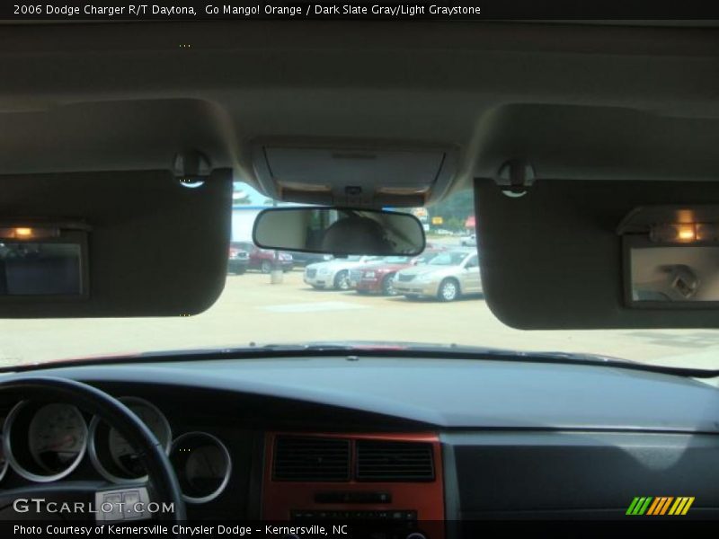 Go Mango! Orange / Dark Slate Gray/Light Graystone 2006 Dodge Charger R/T Daytona