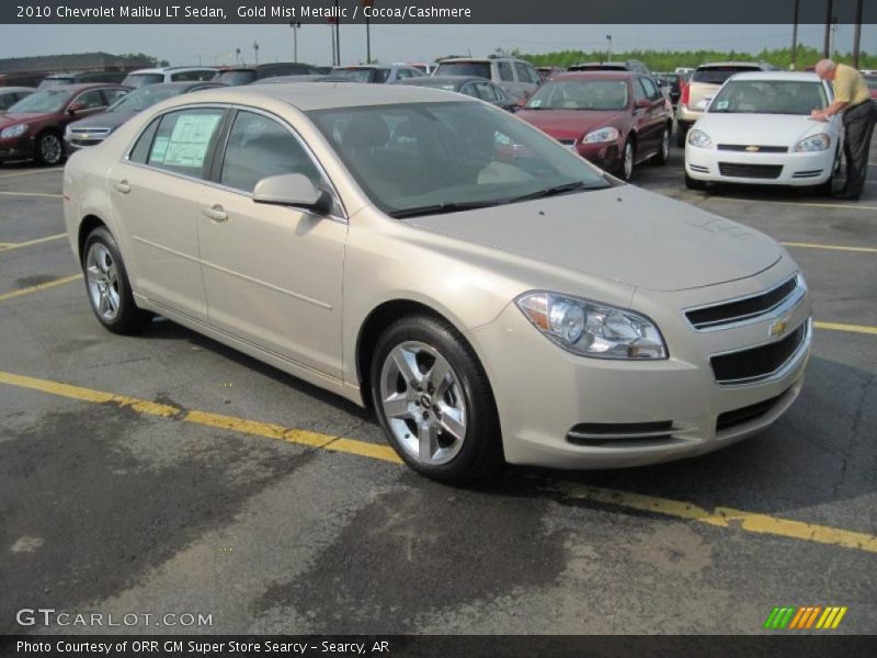 Gold Mist Metallic / Cocoa/Cashmere 2010 Chevrolet Malibu LT Sedan