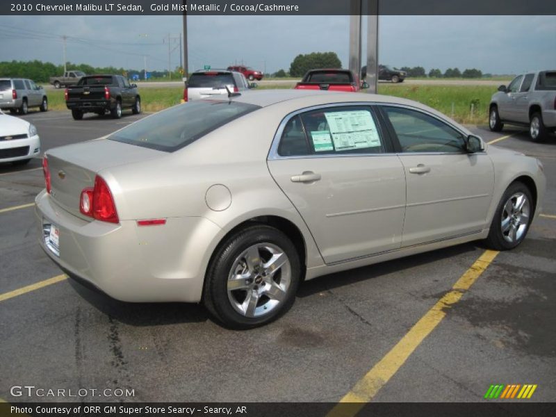 Gold Mist Metallic / Cocoa/Cashmere 2010 Chevrolet Malibu LT Sedan