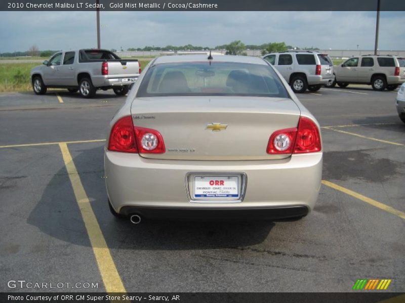 Gold Mist Metallic / Cocoa/Cashmere 2010 Chevrolet Malibu LT Sedan