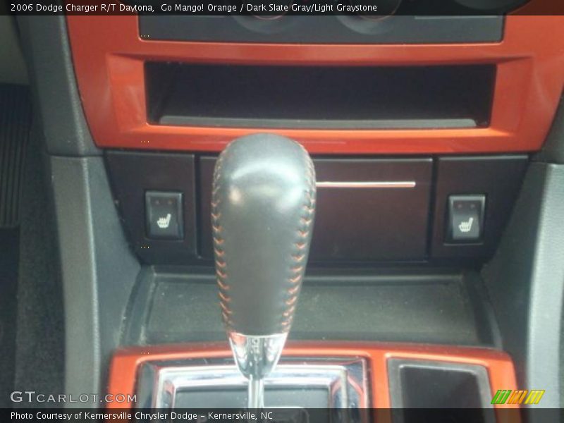 Go Mango! Orange / Dark Slate Gray/Light Graystone 2006 Dodge Charger R/T Daytona