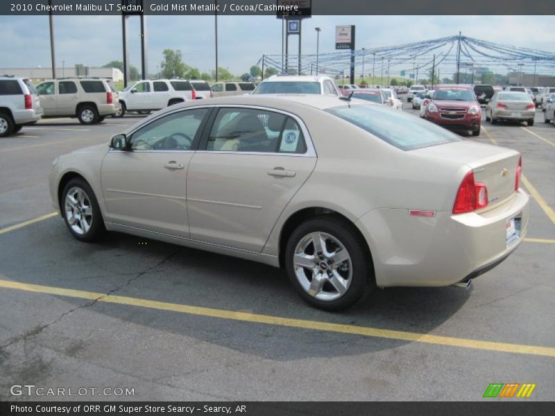Gold Mist Metallic / Cocoa/Cashmere 2010 Chevrolet Malibu LT Sedan