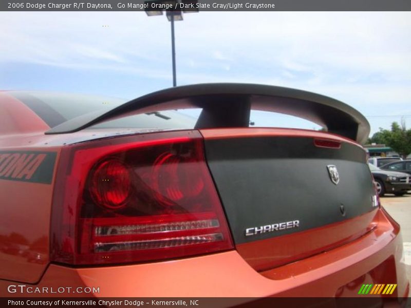 Go Mango! Orange / Dark Slate Gray/Light Graystone 2006 Dodge Charger R/T Daytona