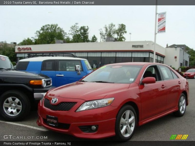 Barcelona Red Metallic / Dark Charcoal 2010 Toyota Camry SE