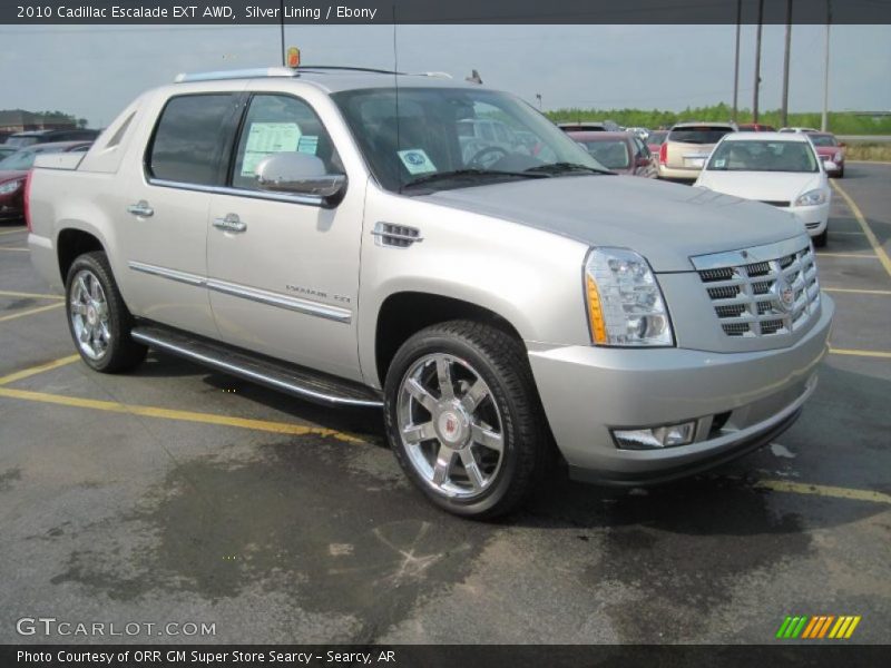 Silver Lining / Ebony 2010 Cadillac Escalade EXT AWD