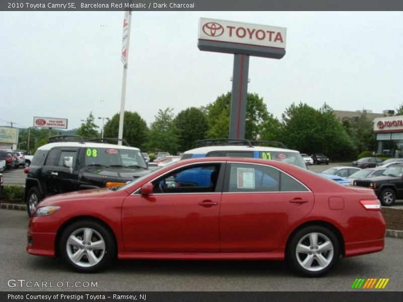 Barcelona Red Metallic / Dark Charcoal 2010 Toyota Camry SE