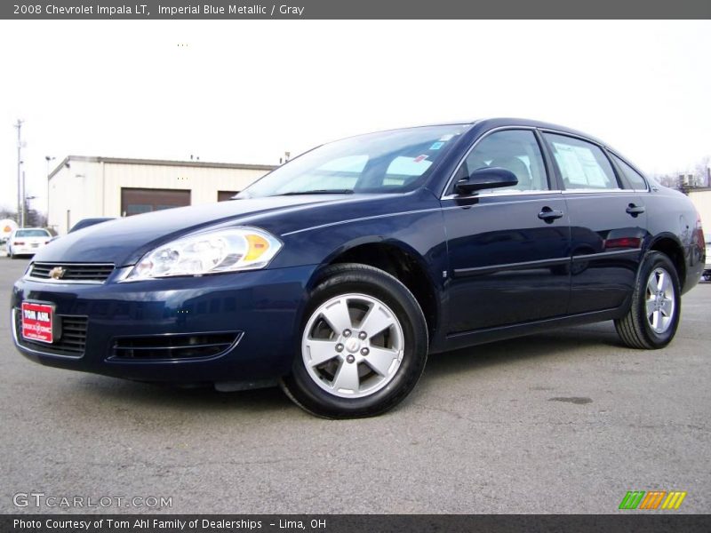 Imperial Blue Metallic / Gray 2008 Chevrolet Impala LT