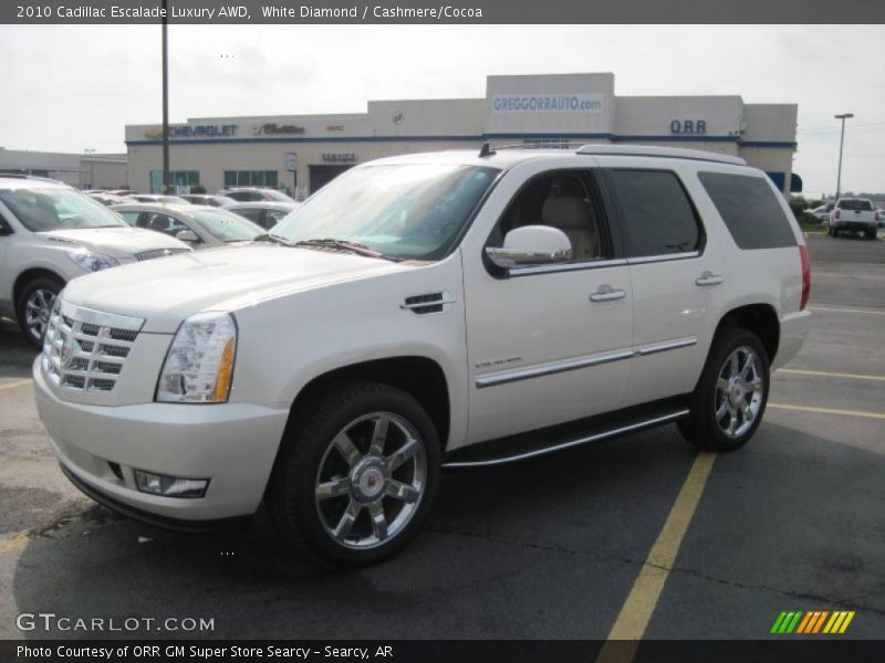 White Diamond / Cashmere/Cocoa 2010 Cadillac Escalade Luxury AWD