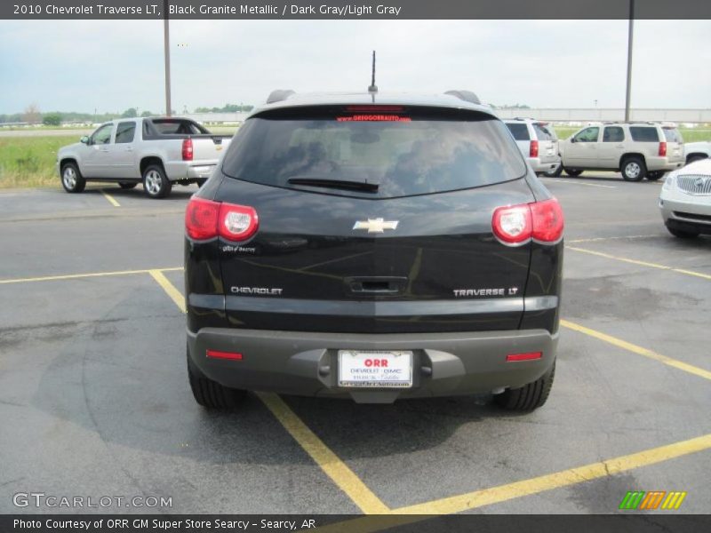 Black Granite Metallic / Dark Gray/Light Gray 2010 Chevrolet Traverse LT