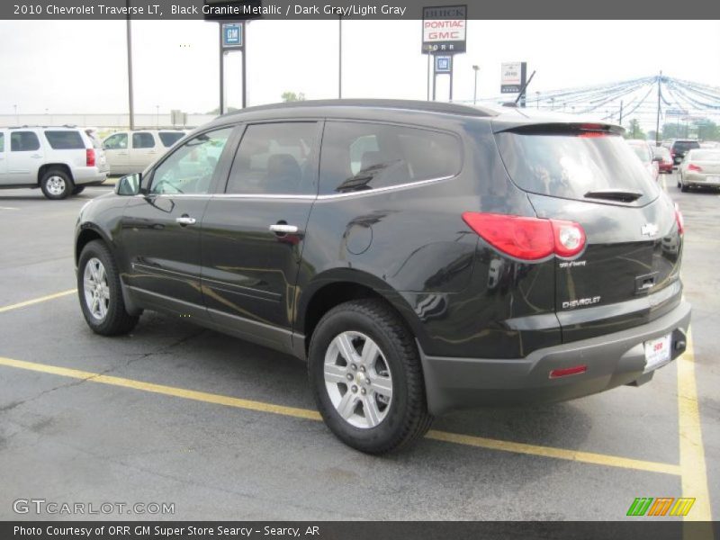 Black Granite Metallic / Dark Gray/Light Gray 2010 Chevrolet Traverse LT