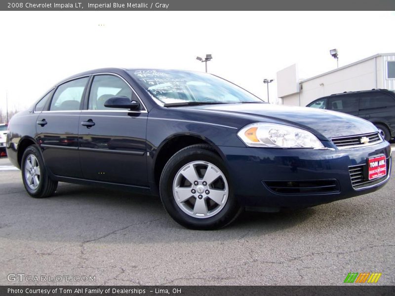 Imperial Blue Metallic / Gray 2008 Chevrolet Impala LT