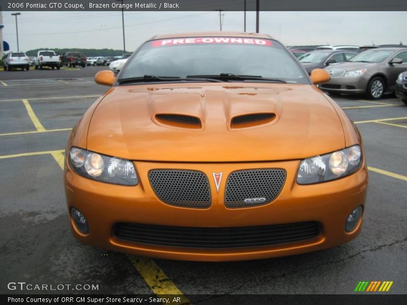 Brazen Orange Metallic / Black 2006 Pontiac GTO Coupe