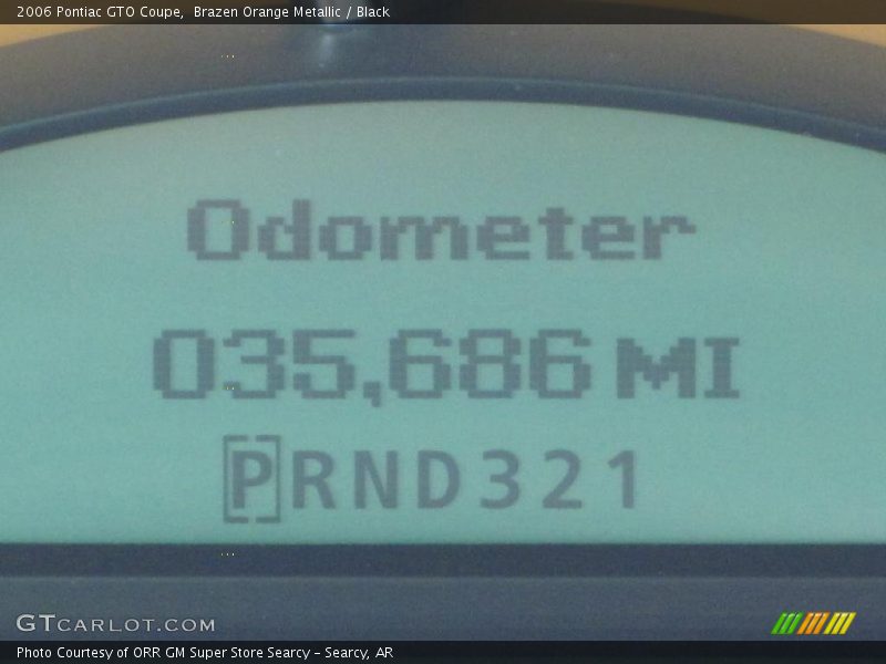 Brazen Orange Metallic / Black 2006 Pontiac GTO Coupe