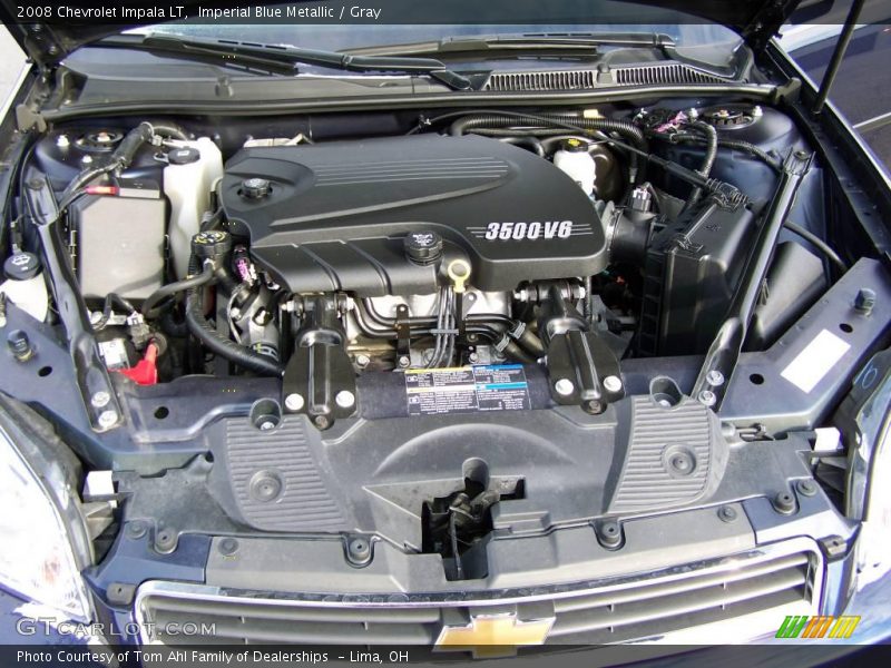 Imperial Blue Metallic / Gray 2008 Chevrolet Impala LT
