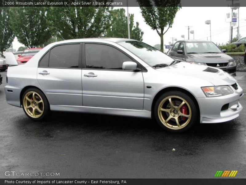 Apex Silver / Black Alcantara 2006 Mitsubishi Lancer Evolution IX