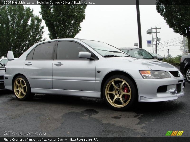 Apex Silver / Black Alcantara 2006 Mitsubishi Lancer Evolution IX