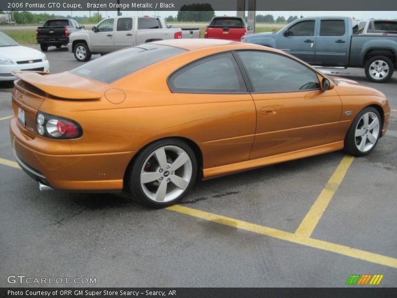 Brazen Orange Metallic / Black 2006 Pontiac GTO Coupe