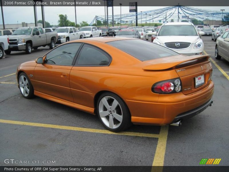 Brazen Orange Metallic / Black 2006 Pontiac GTO Coupe