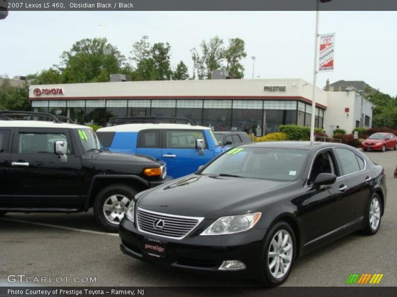 Obsidian Black / Black 2007 Lexus LS 460