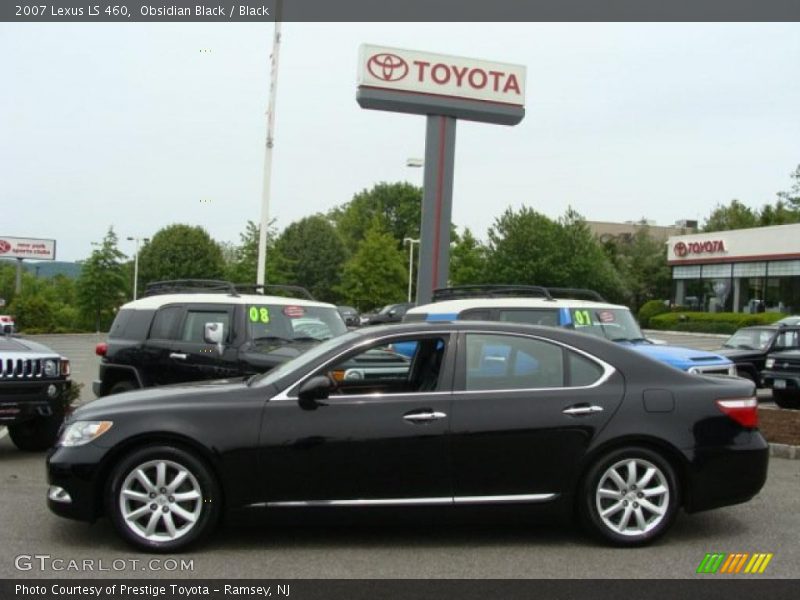Obsidian Black / Black 2007 Lexus LS 460