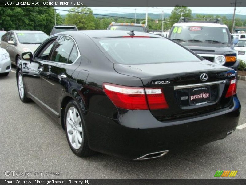 Obsidian Black / Black 2007 Lexus LS 460