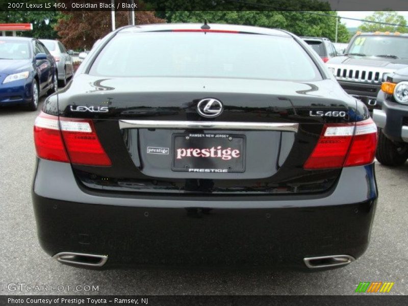 Obsidian Black / Black 2007 Lexus LS 460