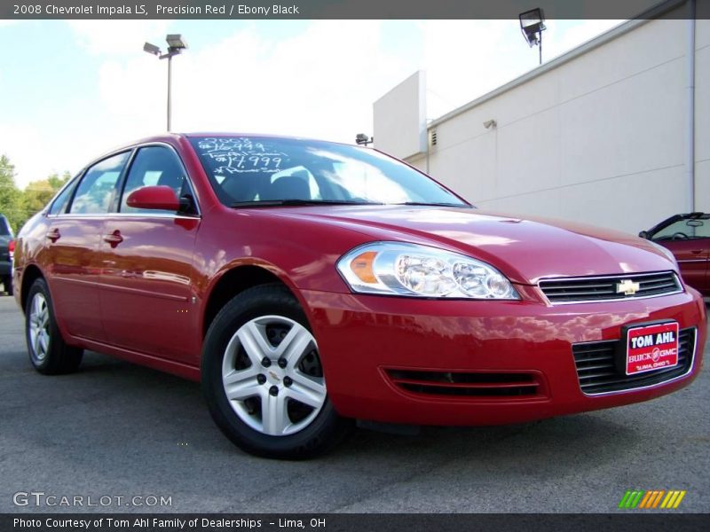 Precision Red / Ebony Black 2008 Chevrolet Impala LS