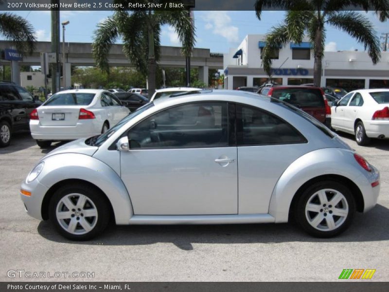 Reflex Silver / Black 2007 Volkswagen New Beetle 2.5 Coupe