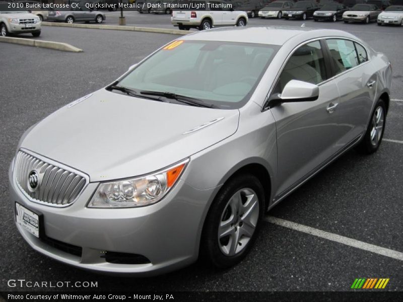 Quicksilver Metallic / Dark Titanium/Light Titanium 2010 Buick LaCrosse CX