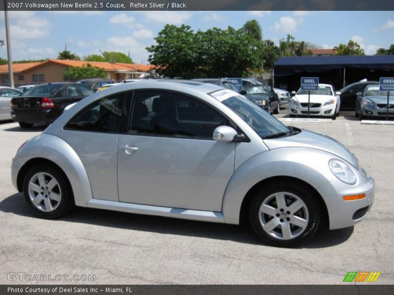Reflex Silver / Black 2007 Volkswagen New Beetle 2.5 Coupe