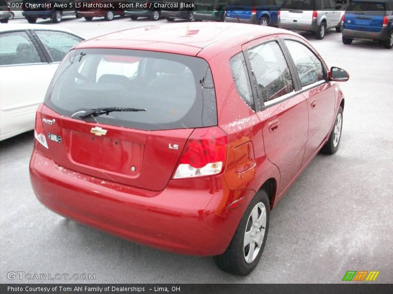 Sport Red / Charcoal Black 2007 Chevrolet Aveo 5 LS Hatchback