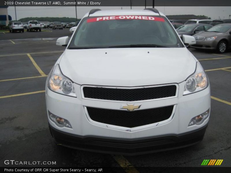Summit White / Ebony 2009 Chevrolet Traverse LT AWD