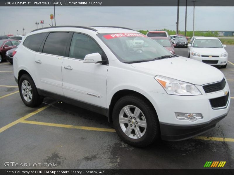 Summit White / Ebony 2009 Chevrolet Traverse LT AWD