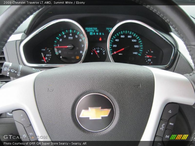 Summit White / Ebony 2009 Chevrolet Traverse LT AWD