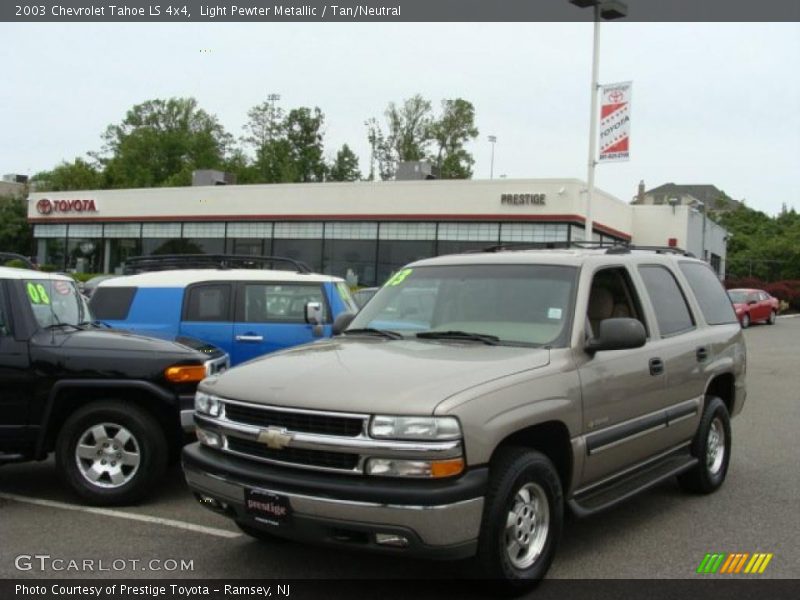 Light Pewter Metallic / Tan/Neutral 2003 Chevrolet Tahoe LS 4x4