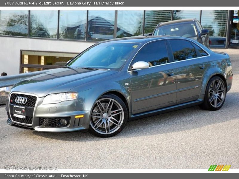 Daytona Grey Pearl Effect / Black 2007 Audi RS4 4.2 quattro Sedan