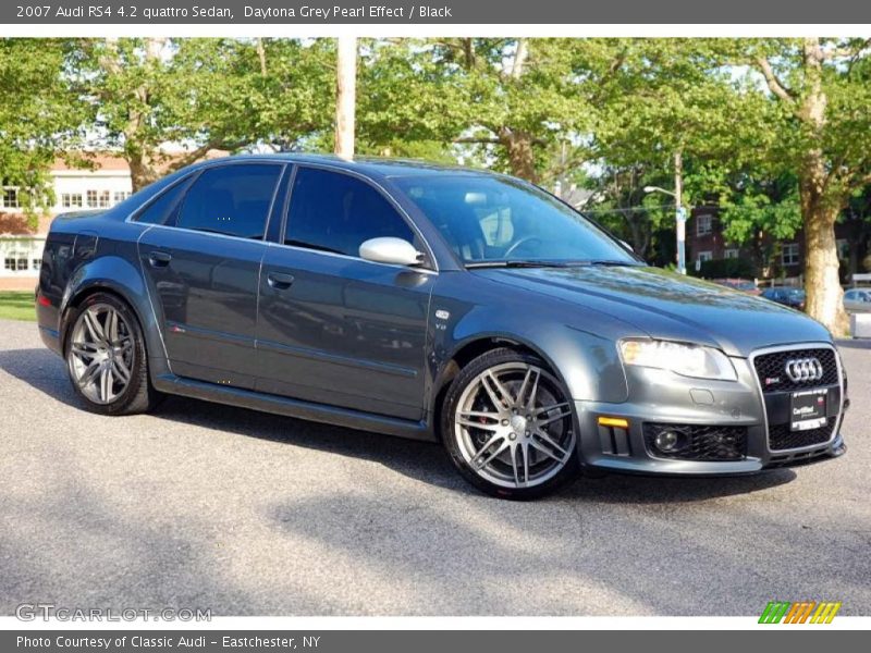 Daytona Grey Pearl Effect / Black 2007 Audi RS4 4.2 quattro Sedan