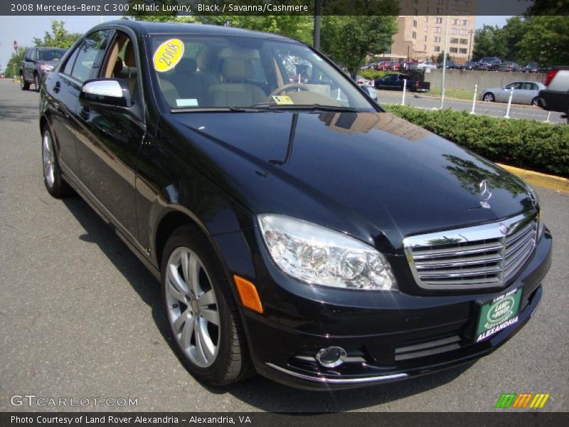 Black / Savanna/Cashmere 2008 Mercedes-Benz C 300 4Matic Luxury