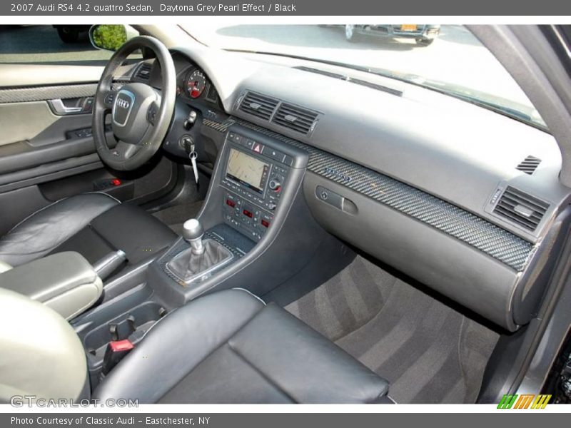 Daytona Grey Pearl Effect / Black 2007 Audi RS4 4.2 quattro Sedan