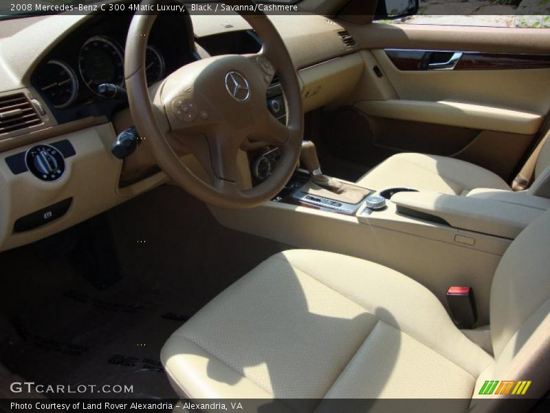 Black / Savanna/Cashmere 2008 Mercedes-Benz C 300 4Matic Luxury