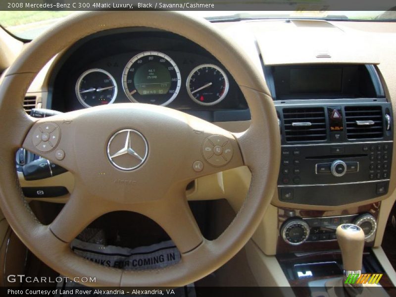 Black / Savanna/Cashmere 2008 Mercedes-Benz C 300 4Matic Luxury