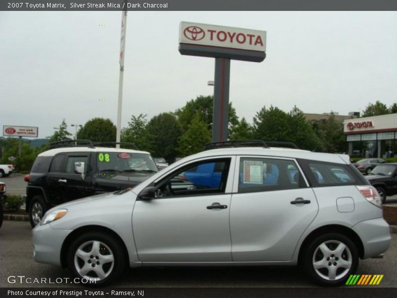 Silver Streak Mica / Dark Charcoal 2007 Toyota Matrix
