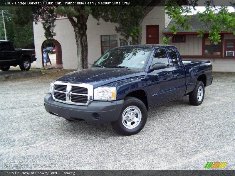 Patriot Blue Pearl / Medium Slate Gray 2007 Dodge Dakota ST Club Cab