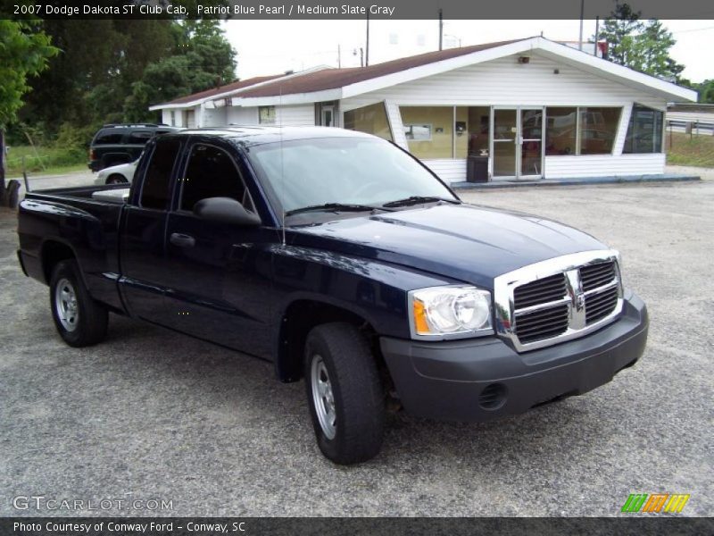 Patriot Blue Pearl / Medium Slate Gray 2007 Dodge Dakota ST Club Cab