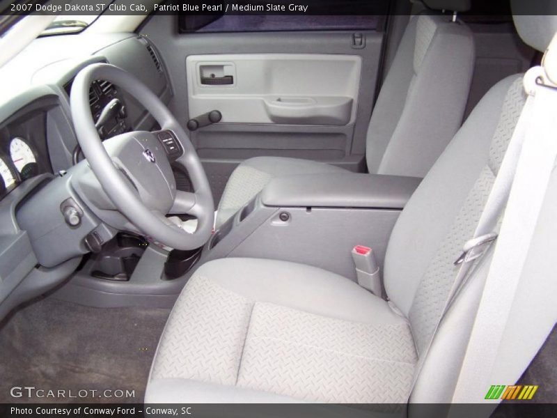 Patriot Blue Pearl / Medium Slate Gray 2007 Dodge Dakota ST Club Cab
