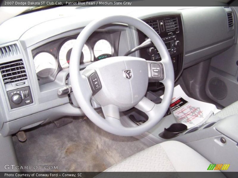 Patriot Blue Pearl / Medium Slate Gray 2007 Dodge Dakota ST Club Cab