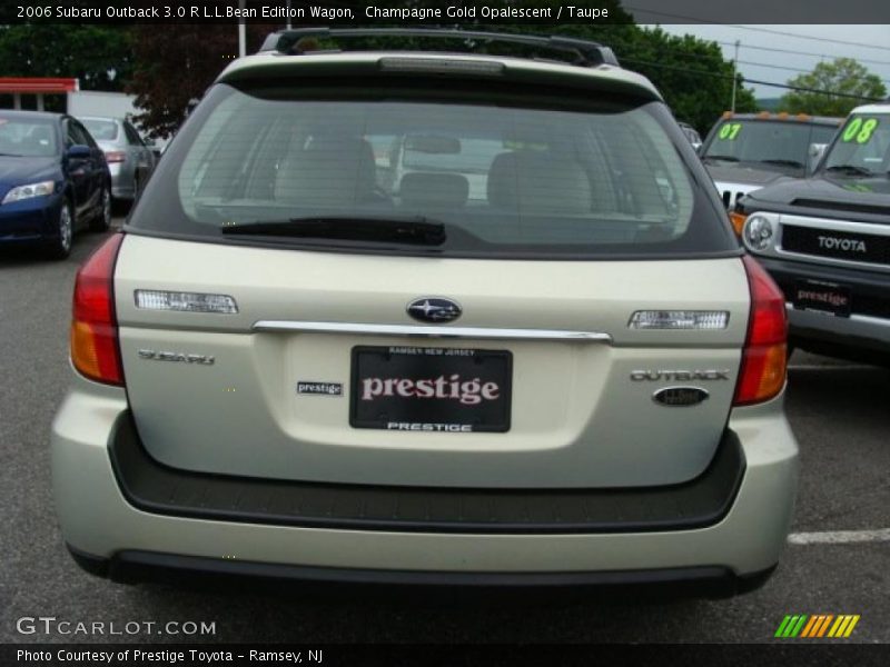 Champagne Gold Opalescent / Taupe 2006 Subaru Outback 3.0 R L.L.Bean Edition Wagon
