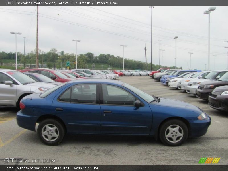 Arrival Blue Metallic / Graphite Gray 2003 Chevrolet Cavalier Sedan
