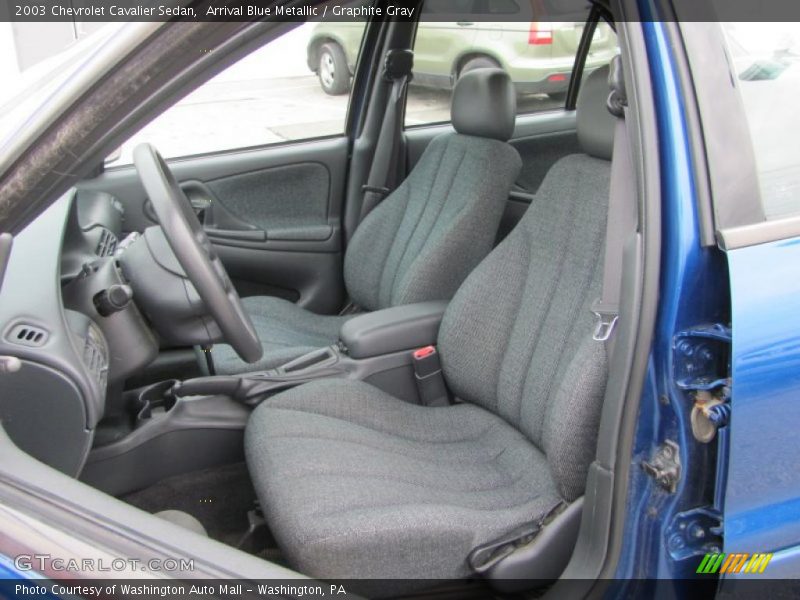 Arrival Blue Metallic / Graphite Gray 2003 Chevrolet Cavalier Sedan